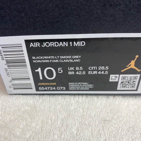 Nike Air Jordan 1 Retro Mid "White Shadow" - Picture 11 of 12